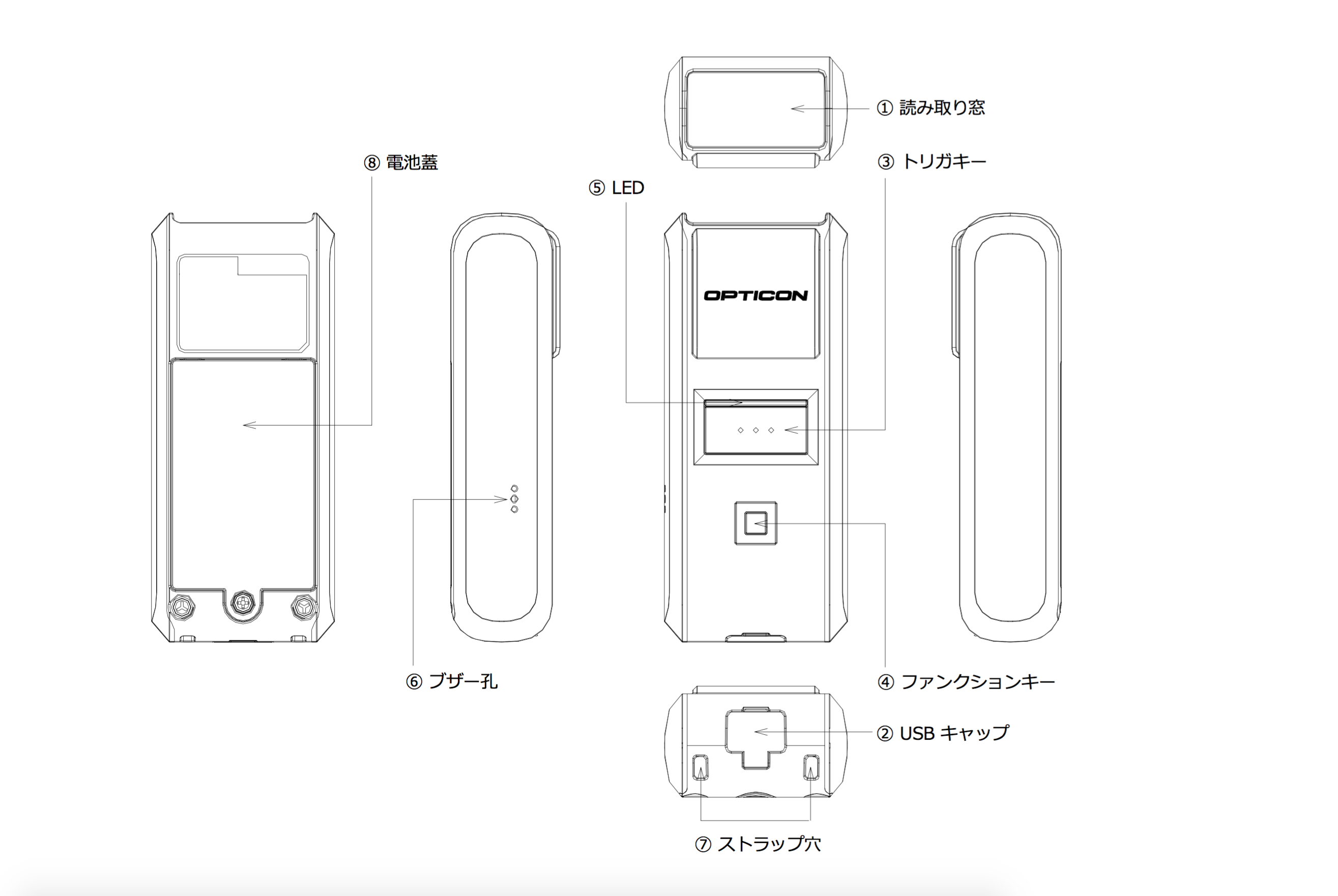 Bluetoothバーコードリーダー OPN-4000iの設定 – ユビレジ ヘルプ